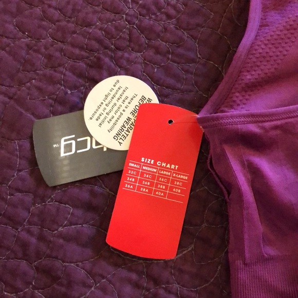 bcg Other - NWT Plum colored Sports Bra by BCG